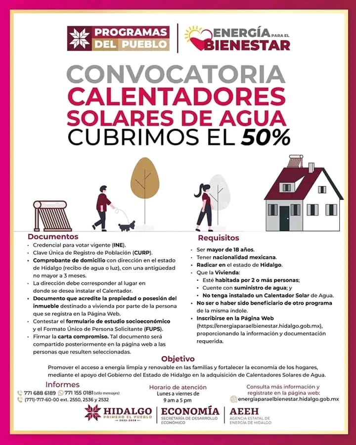 CONVOCATORIA CALENTADORES SOLARES